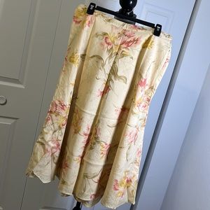 Floral Peach colored skirt by Chaps